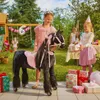 Mechanisches Pferd auf Rollen Ponnie Ebony M mit rosa Produktbild-Vorschau 10