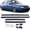 4x listwy boczne drzwi zestaw LEWA + PRAWA + ZACISKI do VW Podgląd zdjęcia produktu 1