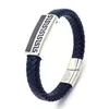 Leder Armband HIEROGLYPHS 21 cm / Silber Produktbild-Vorschau 1