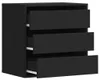 vidaXL Cassettiera nera 60x41x58 cm materiale a base di Anteprima dell’immagine prodotto 5
