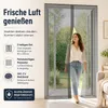 Fliegengitter Tür 2er Set 60 x 210 cm Anthrazit inkl. Produktbild-Vorschau 3