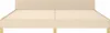 vidaXL Bettgestell ohne Matratze Creme 200x200 cm Stoff Produktbild-Vorschau 5