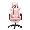 Weiss-Rosa Gaming-Stuhl Ergonomischer Gamer Produktbild-Vorschau 2