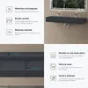 doporro Vasque à Poser Gris Noir Mat avec Bonde Lavabo de Voir les images du produit 5