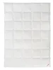 A white down comforter is laid flat on a white background, showing its quilted pattern. Produktbild-Vorschau