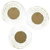3x Spiegel "Gold" aus Metall, rund, Ø 24 cm, Wandspiegel, Produktbild-Vorschau 3