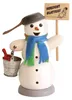 Drechslerei Kuhnert - Räucherfigur Schneemann mit Glatteis Produktbild-Vorschau 1