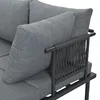 Flieks set di mobili da giardino 3 pezzi con sgabello, Anteprima dell’immagine prodotto 12