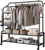 Portemanteau à double barre - métal robuste - 2 pièces Voir les images du produit 1