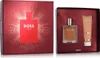 A gift set containing perfume and body lotion, presented in a festive red box with glitter accents. Podgląd zdjęcia produktu