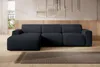 AX LIVING Canapé en L Didim mini gris foncé, 310 cm de Voir les images du produit 2