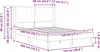 vidaXL Bettrahmen mit Kopfteil Hellgrau 120 x 200 cm Samt Produktbild-Vorschau 8