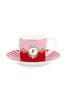 Cup & Saucer Love Birds Medallion, Farbe:Red-Pink Produktbild-Vorschau 1