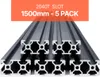VEVOR Set di 5 pezzi di profili in alluminio 1500 mm con Anteprima dell’immagine prodotto 1