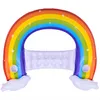 Nadmuchiwany leżak wodny "Rainbow" 107x95x23 cm - Kolorowy Podgląd zdjęcia produktu 3