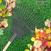 KOTARBAU® Laubrechen mit Stiel 44 cm Fächerbesen Metall Produktbild-Vorschau 4