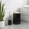 Tendance Toilettenburste Elba - schwarz/gold - H 38 x T 10 Produktbild-Vorschau 7