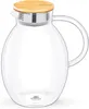 Wilmax Glaskaraffe mit Bambusdeckel 2400 ml | Karaffe für Produktbild-Vorschau 3