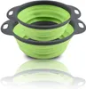 Lot de 2 - Passoire en silicone pliable, Bol en silicone, Voir les images du produit 1