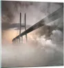 Bilder auf glas - Brücke Nebel Wasser - 60x60cm - Produktbild-Vorschau 1