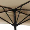 Close-up view of the internal structure of a beige umbrella. Anteprima dell’immagine prodotto