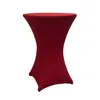 LUMALAND Stehtischhusse Tisch Bezug Husse - Ø 80-85cm - Rot Produktbild-Vorschau 1