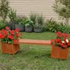 Banc de jardin avec 2 bacs à fleurs Banc de jardin 2en1 Bac Voir les images du produit 1