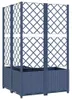 VIDAXL -Planzer mit SLAT 80x80x136 cm Polypropen dunkelgrau Anteprima dell’immagine prodotto 5