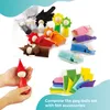 Ulanik Montessori Holzsortierspiel "Steckpuppen 12 Stück" Produktbild-Vorschau 3