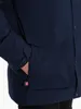 Close-up of a person's hand in the pocket of a navy blue jacket. Produktbild-Vorschau
