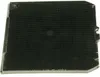 A black rectangular filter with a textured surface, possibly for a kitchen appliance. Podgląd zdjęcia produktu
