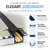 MasterLED LED-Trockenbauprofil 2 m Schwarz mit schwarzer Produktbild-Vorschau 3