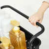 Rollwagen, 3 Ebenen, Servierwagen, 2 Bremsen, Ablagefächer Produktbild-Vorschau 6