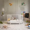 Wachsendes Kinderbett 3in1 oval + Matratze New Baby weiß Produktbild-Vorschau 5