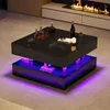 UnboxG Couchtisch 78×78×43 cm Schwarz, Hochglanz Produktbild-Vorschau 5