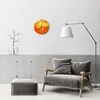 Glasuhr Wanduhr Küchenuhr Echt-Glas 30fi cm Sonne orange Produktbild-Vorschau 4