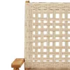Gartenstühle 4 Stk. Klappbar Beige Poly Rattan & Massivholz Produktbild-Vorschau 9