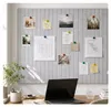 Relaxdays Filzpinnwand 9er Set, selbstklebende Rechtecke, Produktbild-Vorschau 2