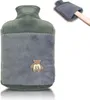 Wärmflasche 2.0L mit Deckel und Kuschelweichem Fellbezug, Produktbild-Vorschau 1