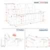 M MCombo Elektrisch 3 Sitzer Sofa mit Schlaffunktion, 3er Produktbild-Vorschau 3