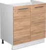 Spülenunterschrank Vicco Fame-Line Goldkraft Eiche 80 cm Produktbild-Vorschau 1
