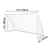 VEVOR profesionálna futbalová bránka 1 ks 371 x 121,5 x 183 Náhľad obrázku produktu 8