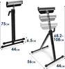 VINGO 2 Stueck Rollenbock Stuetzbock Klappbock, 68-108CM Produktbild-Vorschau 7
