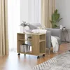 vidaXL Príkonový stolík, Imitácia dub Sonoma, 70x35x60,5 Náhľad obrázku produktu 2