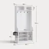 BEALIFE Appendiabiti da ingresso FS29 con 4 ganci, panca e Anteprima dell’immagine prodotto 5