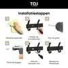 TOJ Living Armadio a muro - 78CM - 20 Ganci - Ganci per Anteprima dell’immagine prodotto 5