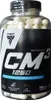 A clear, well-lit studio shot of a bottle of Trec Nutrition CM3 1250 Tri-Creatine Malate capsules. Produktbild-Vorschau