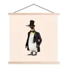 MuchoWow® Textilposter Pinguin - Tier - Hut - Colbert - Produktbild-Vorschau 1