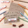 10 Einladungskarten zum Kindergeburtstag Kraftpapier inkl. Produktbild-Vorschau 5