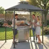 Outsunny Grillpavillon 2,4 x 1,4 m, Windfest Produktbild-Vorschau 2